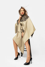 Atsparus vandeniui kirpimo peniuaras, pelerina makiažo meistrams (smėlio-leopardinė)