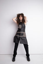 Dirbtinės odos "Unisex" prijuostė kirpėjams ir kirpėjoms, manikiūro meistrams