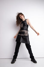 Dirbtinės odos "Unisex" prijuostė kirpėjams ir kirpėjoms, manikiūro meistrams