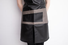 Dirbtinės odos "Unisex" prijuostė kirpėjams ir kirpėjoms, manikiūro meistrams