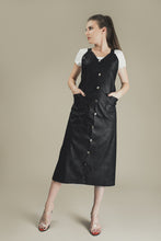 Ilga prijuostė iš dirbtinės odos