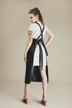 Ilga prijuostė iš dirbtinės odos