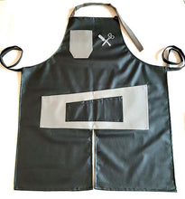 Dirbtinės odos "Unisex" prijuostė kirpėjams ir kirpėjoms, manikiūro meistrams