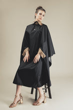 Atsparus vandeniui kirpimo peniuaras, pelerina makiažo meistrams (juodas)