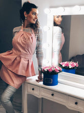 Pelenų rožės spalvos prijuostė "Grožio meistrė"