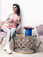 Pelenų rožės spalvos prijuostė "Grožio meistrė"