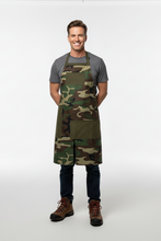 Kareiviška prijuostė vyrams iš kamufliažinės medžiagos