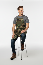 Kareiviška prijuostė vyrams iš kamufliažinės medžiagos