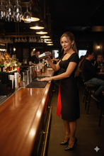 Universali (unisex) prijuostė su kišenėmis