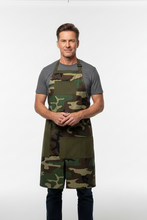 Kareiviška prijuostė vyrams iš kamufliažinės medžiagos